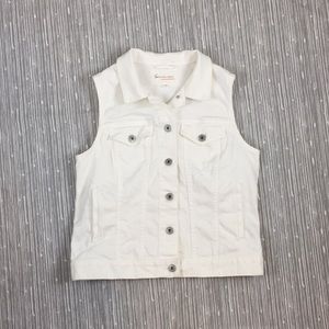 vince camuto white denim jacket